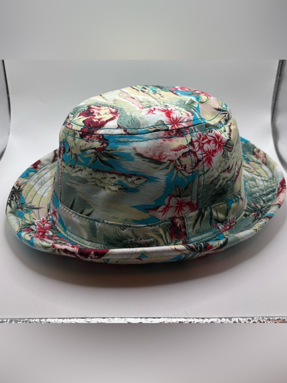 Headers California Bucket Hat Beach Style Classy Cali Hawaiian Floral Size Large